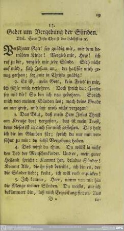 13. Gebet um Vergebung der Sünden