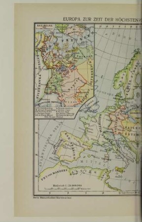Europa zur Zeit der höchsten Machtentfaltung Frankreichs 1812