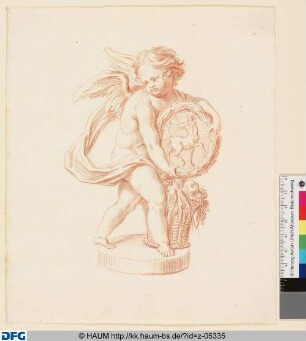 Engel mit der Figur des Kentauren im Kranze