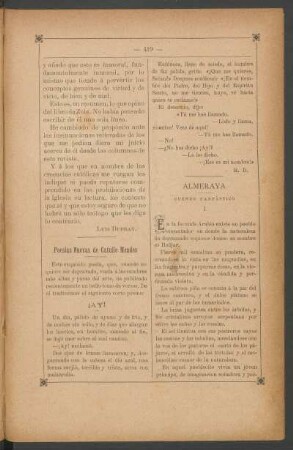 Almeraya : Cuento fantástico