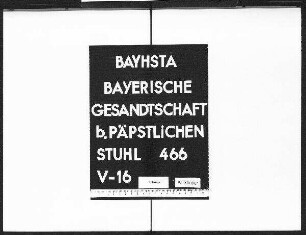 Schmelzle, Hans, Dr., Staatsrat im Staatsministerium des Äußern, Verleihung der bronzenen Erinnerungsmedaille "Bene Merenti" der vatikanischen Missionsausstellung 1925