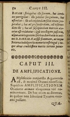 Caput III. De Amplificatione.