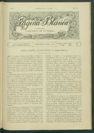 Sobre ciertas suposiciones y comentarios