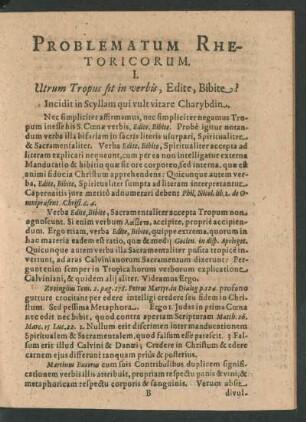 Problematum Rhetoricorum.