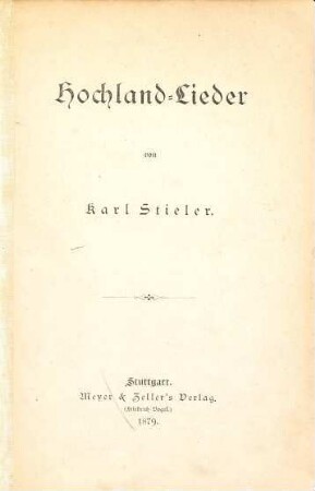 Hochlandlieder
