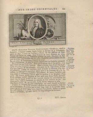 XXIV. Abraham Patras, gouverneur général, ...