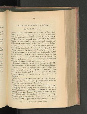 "Prosperous British India".