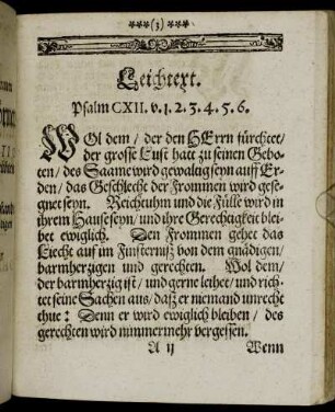 [Christlicher LeichSermon.]