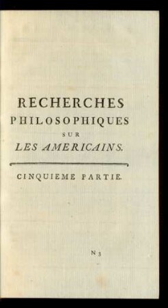 Cinquieme Partie.