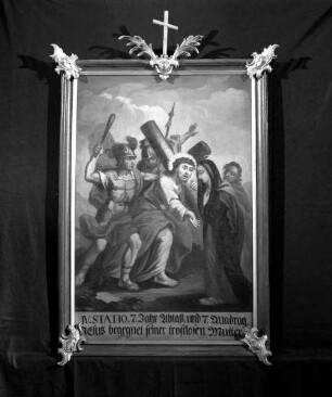 Vierzehn Kreuzwegbilder — Station 4: Christus begegnet seiner Mutter