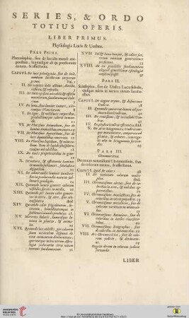 Series, & Ordo totius Operis
