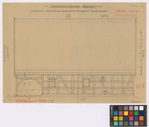 Pillgram (Kreis Lebus): unbekannter Hof. Laubenhaus (Seitenansicht)