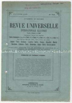 Ausschnitte und Beiträge von der Internationalen Ausstellung in Mailand 1906