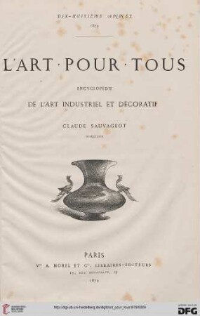 18: L' art pour tous: encyclopédie de l'art industriel et décoratif