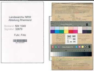 Entnazifizierung Fritz Fuhr , geb. 20.08.1898 (Bauunternehmer)