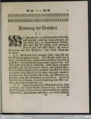 Einleitung des Verfassers
