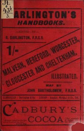 Darlington's handbooks, [3]. Malvern, Hereford, Worcester, Gloucester, and Cheltenham