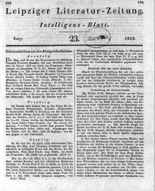 1833-06 : 23. Stück