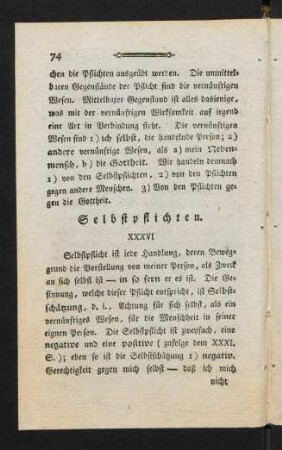 74-78, Selbstpflichten.
