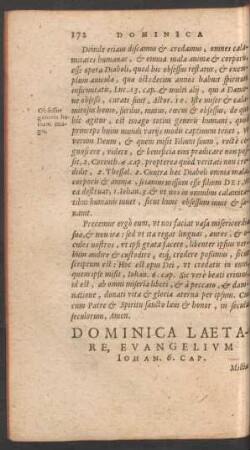 Dominica Laetare ...