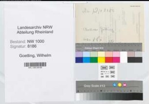 Entnazifizierung Wilhelm Goetting, geb. 09.12.1903 ()