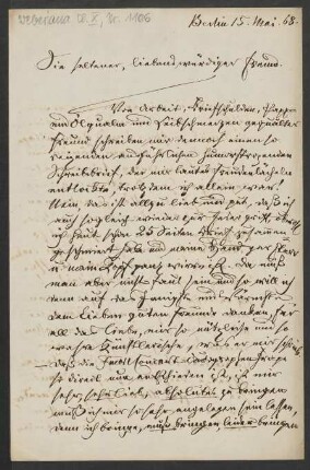 Brief an Carl Bärmann : 15.05.1868
