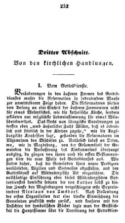Dritter Abschnitt. Von den kirchlichen Handlungen.