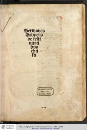 Biel, Gabriel: Sermones (Ed: Wendelin Steinbach)
