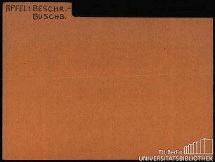 APFEL: Diverses BESCHR.-BUSCHB.