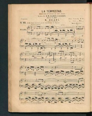 N° 12. Romanza
