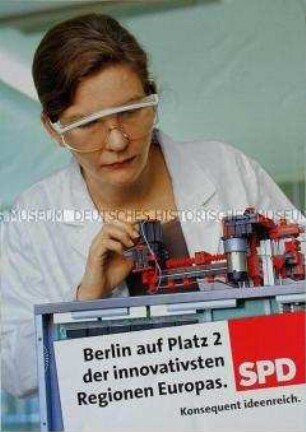 Wahlplakat der SPD zur Wahl des Berliner Abgeordnetenhauses am 19. September 2006