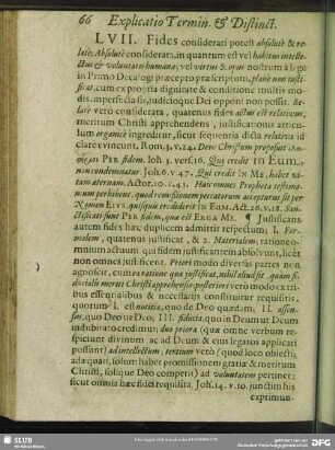 LVII. Fides considerari potest absolute & relate …