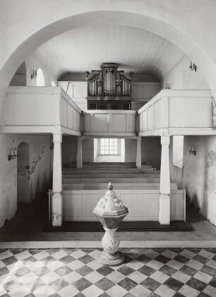 Audigast. Dorfkirche (Choranbau 2. H. 15. Jh., Turmaufbau 1680-1685). Inneres