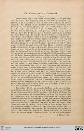Die Zukunft unserer Chormusik, [2]
