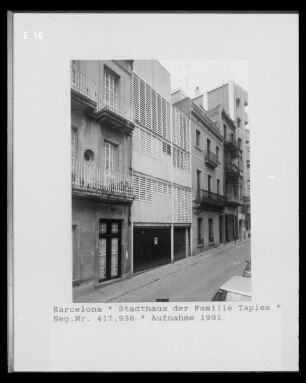 Stadthaus der Familie Tapies