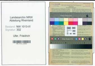 Entnazifizierung Friedrich Ufer , geb. 16.10.1899 (Stahlarbeiter)