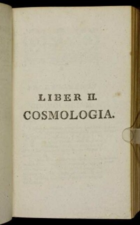 Liber II. Cosmologia.