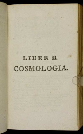 Liber II. Cosmologia.