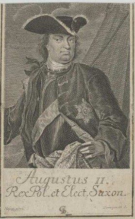 Bildnis des Augustus II., König von Polen