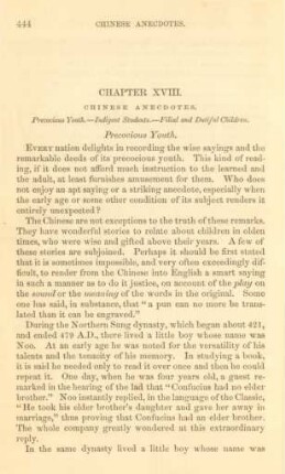 Chapter XVIII. Chinese anecdotes