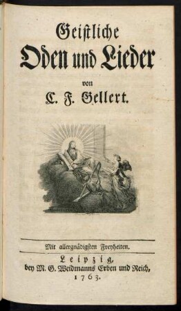 Geistliche Oden und Lieder
