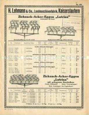 Zickzack-Acker-Eggen