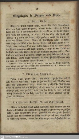Eingelegtes in Suppen und Klöße