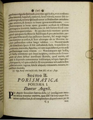 Sectio II. Porismatica.