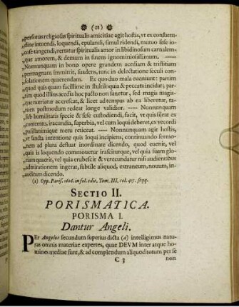 Sectio II. Porismatica.
