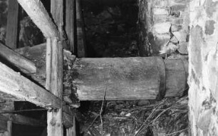 Wilsdruff-Limbach. Limbacher Mühle, Wasserrad, Detail