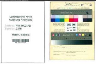 Entnazifizierung Isabella Van Haren, geb. 20.02.1908 (Angest.)