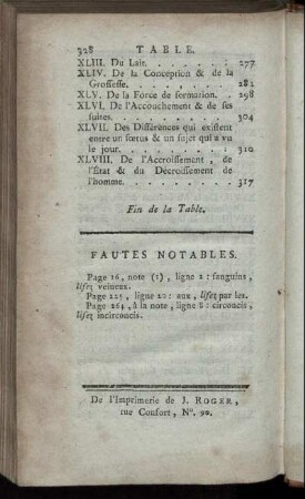 Fautes notables