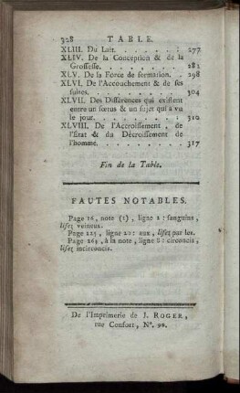 Fautes notables