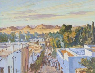 Blick von der Moschée auf die Wüstenstadt Laghouat (Süd Algier)